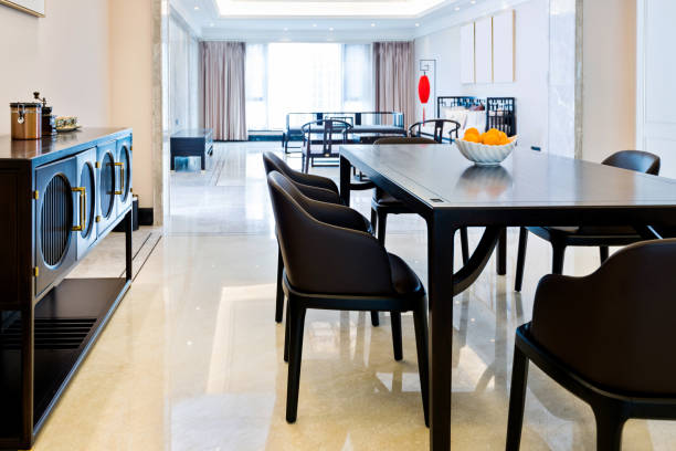 istock Dining room in modern apartment 1129275713