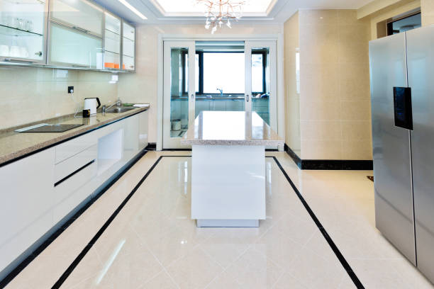istock Beautiful kitchen in modern apartment 1129275739