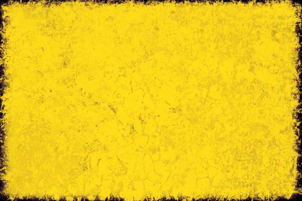 istock Yellow grunge background. Old paint texture 1129276493