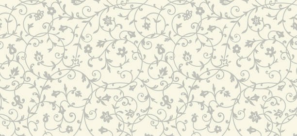 ilustrações de stock, clip art, desenhos animados e ícones de vintage floral pattern. rich ornament, old style pattern for wallpapers, textile, scrapbooking etc. - rococó
