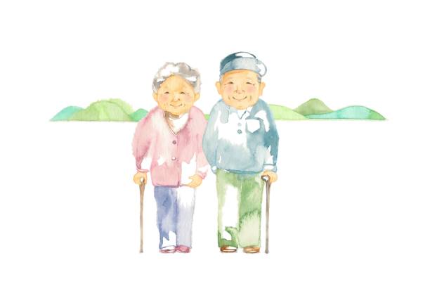 The senior generation The senior generation
My grandparents
The landscape of the country 丘 stock illustrations