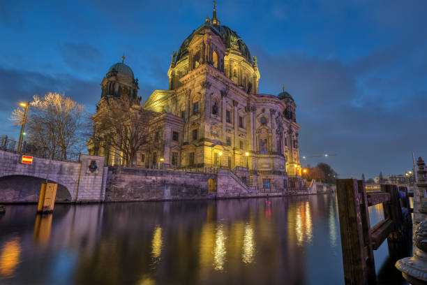 The Berlin Cathedral with the river Spree
