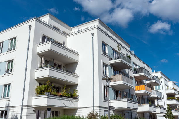 istock Modern apartment buildings 1129279019