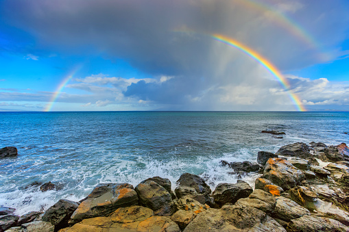 Rainbow seen from Maui, Hawaii