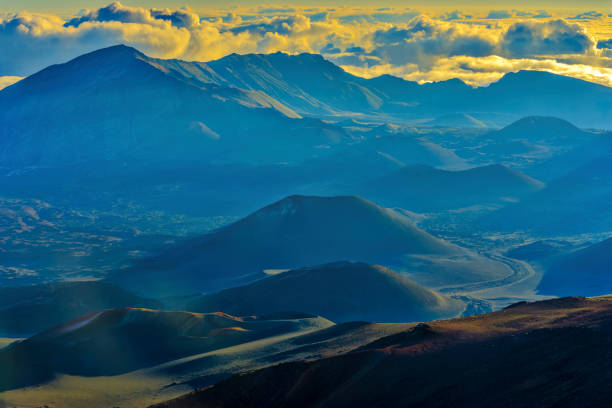 Haleakala National Park at sunrise on  Maui