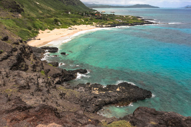 istock Bay in Makapuu Beach Park, Oahu, Hawaii 1129289179