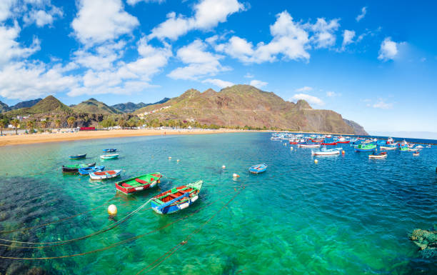 Lanscape with Las teresitas beach, Tenerife