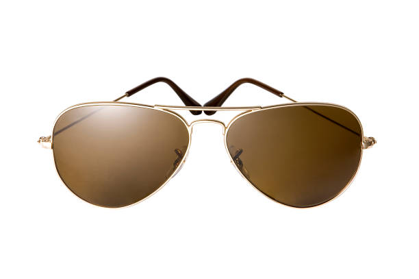 sunglasses isolated on white background - tinted sunglasses imagens e fotografias de stock
