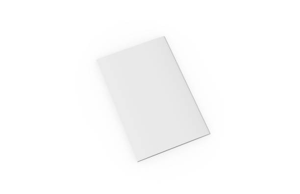 istock Accordion fold brochure, four fold brochure, eight pages four panel leaflet, concertina fold mock up template, 3d illustration 1129293127