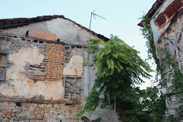 istock Old traditional building in Varosi area Edessa Greece 1129308542