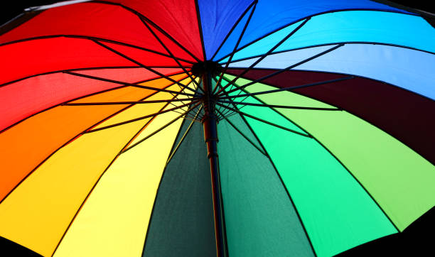 istock colorful open umbrella with colors 1129308873