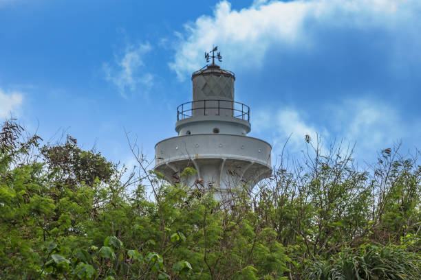 istock Top of Eluanbi Lighthouse visible over tall trees 1129312808