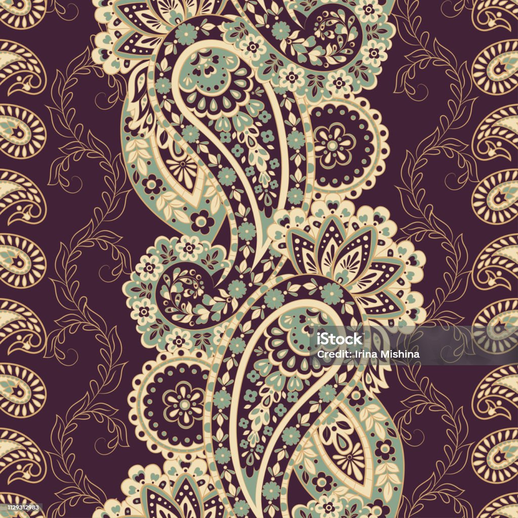Css Paisley Pattern Seamless Paisley Pattern Floral Vector Illustration Stock Illustration ...