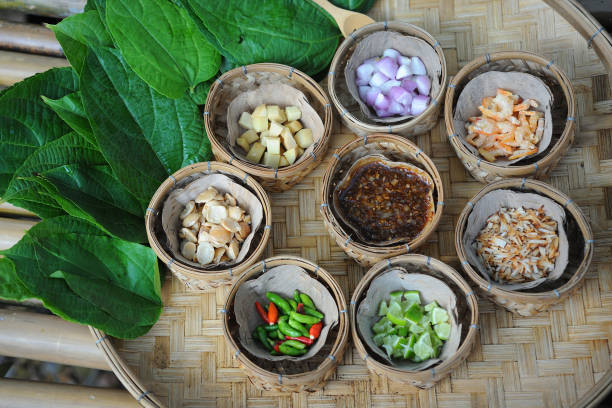 istock Miang kham is a traditional snack from Thailand. 1129314657