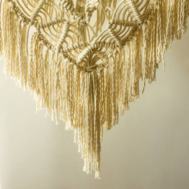 istock Weaving macrame modern needlework in the style of minimalism 1129315797