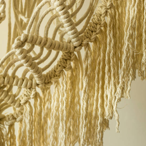 istock Weaving macrame modern needlework in the style of minimalism 1129315798