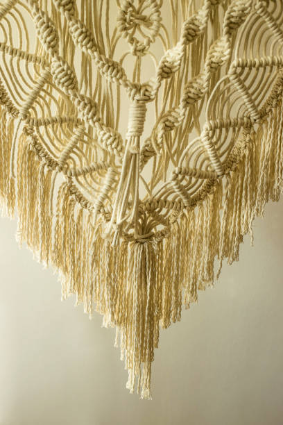 istock Weaving macrame modern needlework in the style of minimalism 1129315801