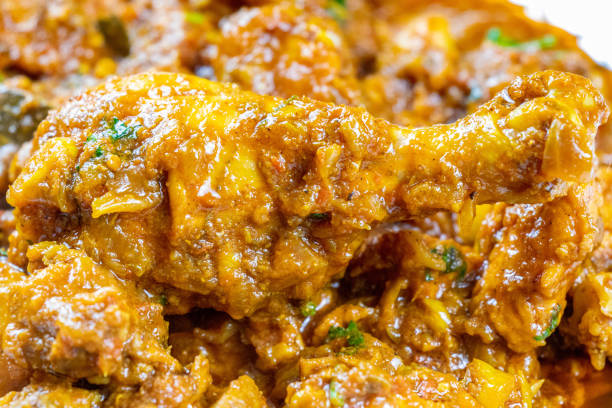 Indian chicken curry with Indian spices