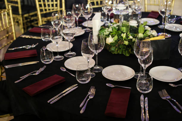 istock Details with a luxurious table in a fancy restaurant 1129319941