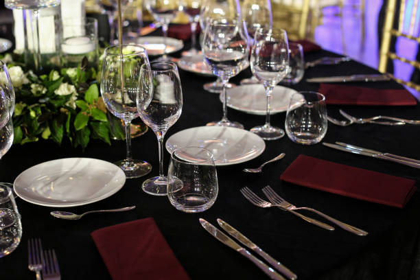 istock Details with a luxurious table in a fancy restaurant 1129319943