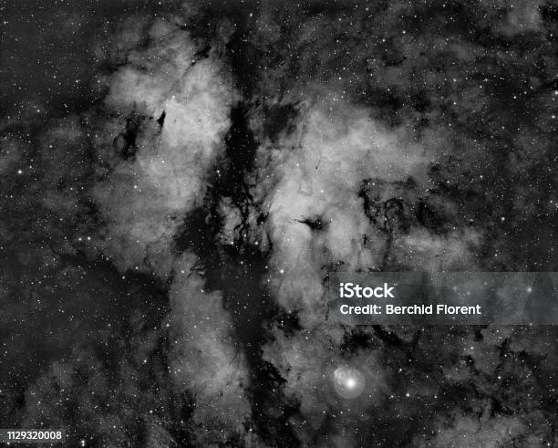 Ic 1318 Or The Sadr Nebula Stock Photo - Download Image Now - Astronomy, France, Horizontal