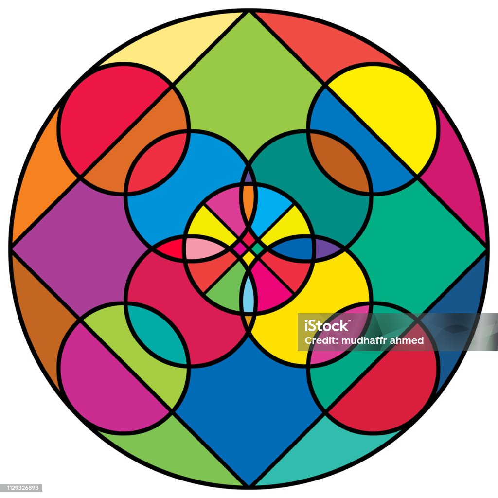 Colorful Light Code Shape Stock Illustration - Download Image Now ...