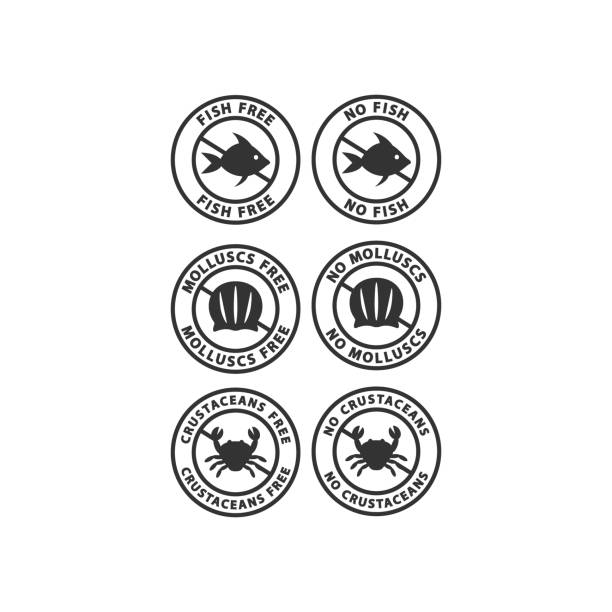 Shellfish Free Label 1,300+ Shellfish Allergy Stock Illustrations, Royalty-Free Vector ...