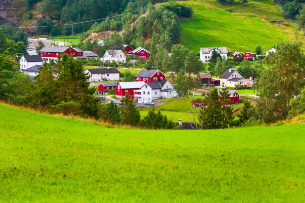 istock Norway village landscape in summer 1129329516