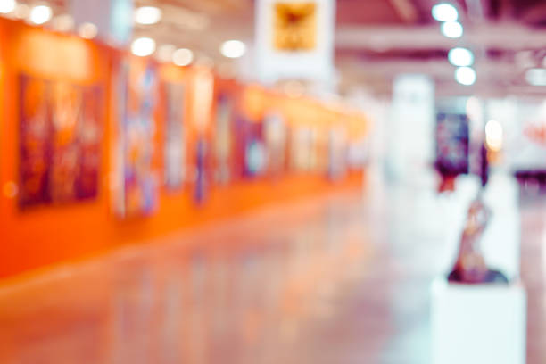 istock Abstract blur contemporary art gallery for 1129330122