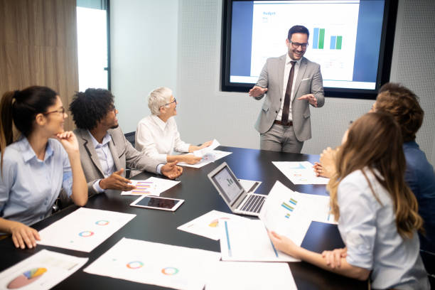 istock Creative business people working on business project 1129331093