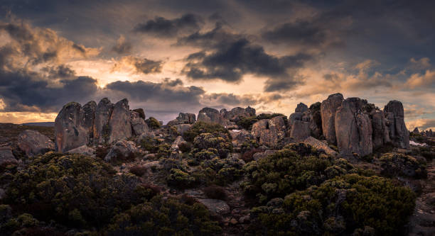 istock Rock outcrop on Mount Wellington, Tasmania 1129336152