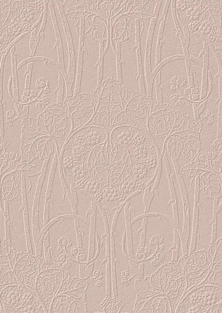 Photo of Vintage style art nouveau background texture coral