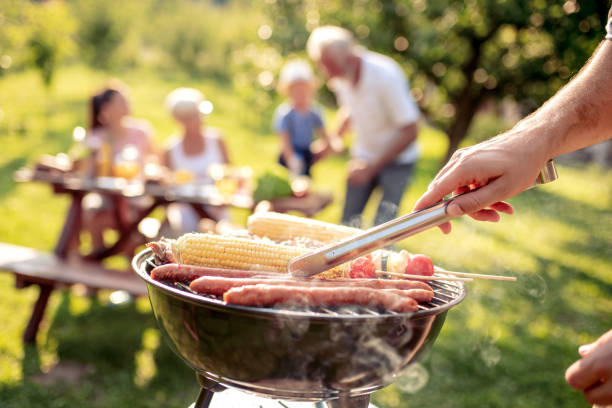 istock Family having a barbecue party 1129340694