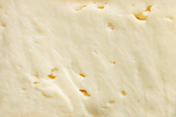 Texture of tender soft white camembert cheese