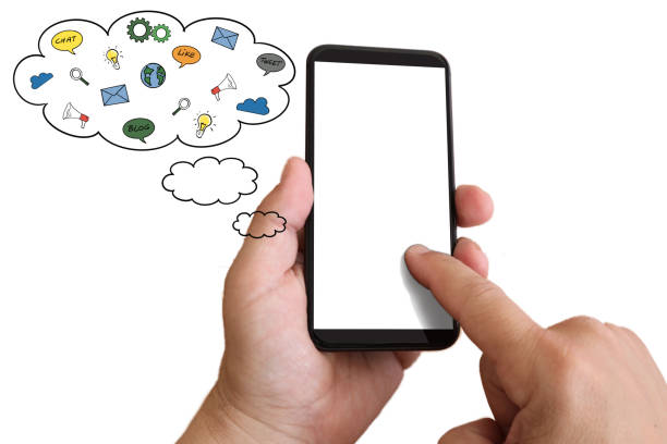 istock Social media icon computer network connection community people mobile phone app 1129346294