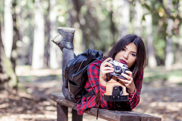 istock Woman Photographer in Nature 1129359542