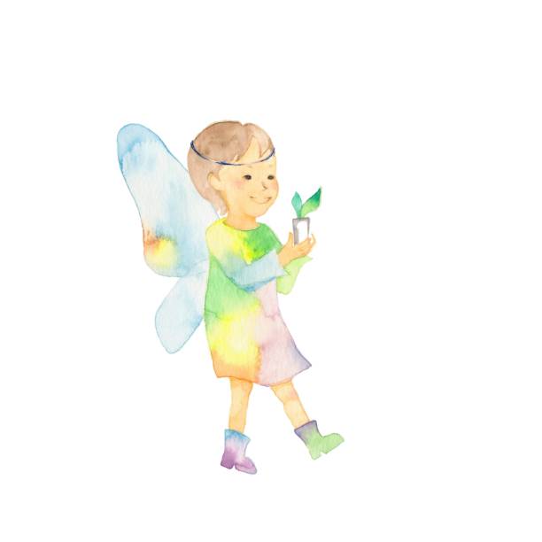 Iridescent fairy Iridescent fairy
Boy with a sprout
With a wing 妖精 stock illustrations