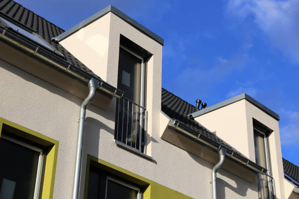 istock Tiled roof with dormers 1129369453