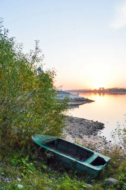 Hydroelectric power plant in the city of Uglich, Yaroslavl region