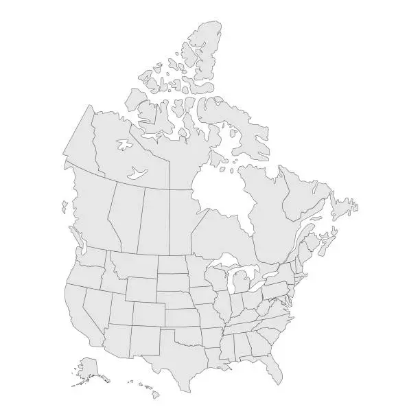 Vector illustration of USA map