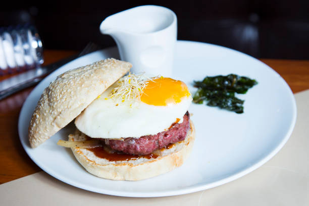 istock American Tasty Classic Egg Burger 1129375994