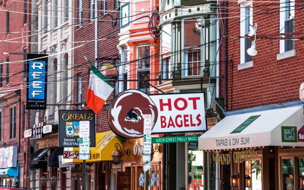 South Street shops, cafes and restaurants - Philadelphia, Pennsylvania, USA