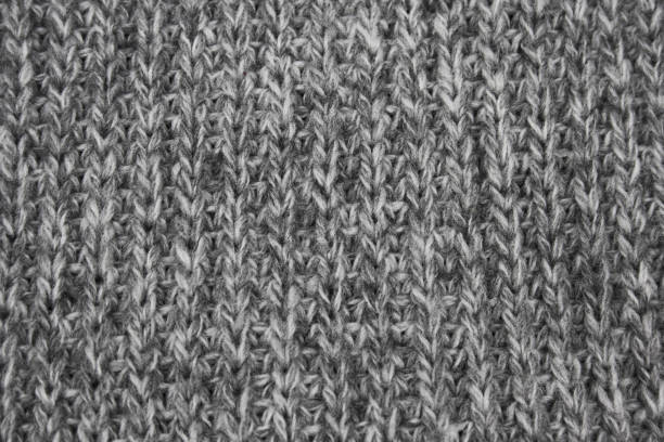 istock texture of a gray knitted  woolen cloth 1129381383