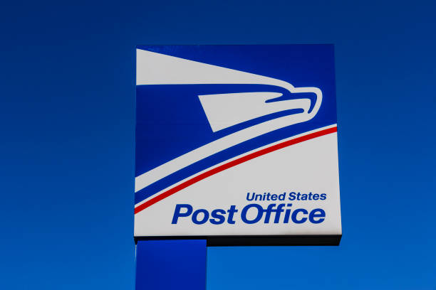 usps 우체국 위치입니다. usps는 제공 하는 메일 배달 vi에 대 한 책임 - us postal service 뉴스 사진 이미지