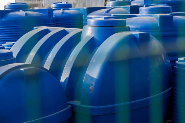 istock Plastic tanks for water and chemical liquids 1129383757