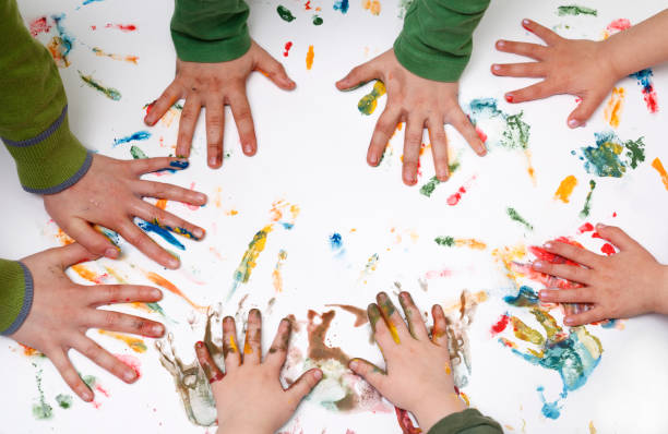 istock Colorful children hand 1129387458