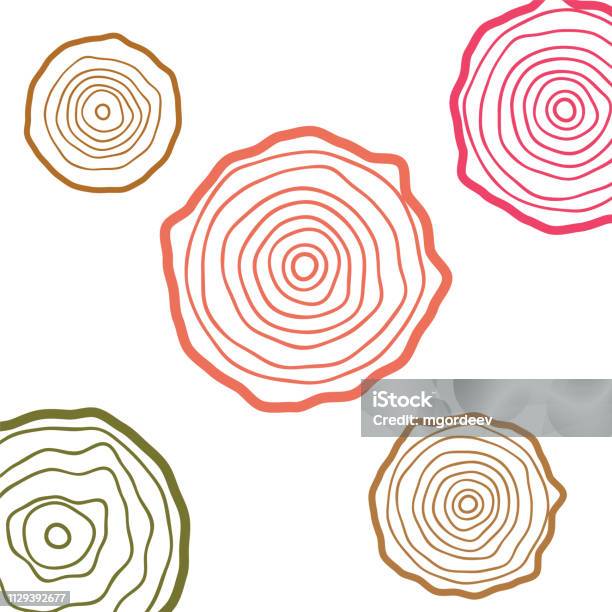 Tree Growth Rings Lettering Annual Tree Growth Rings Logo Abstract Circle Tree Background Stock ...