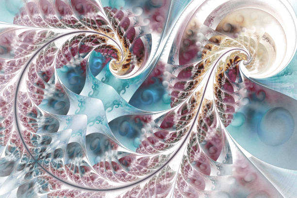 istock Fairy Infinite Abstract floral pattern. Bright colors and sparkling texture. 1129394747