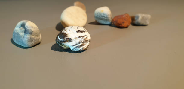 istock Sea pebbles. Stones from the ocean. 1129396263