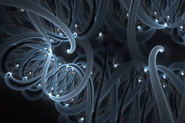 istock Genetic engineering and gene manipulation concept. DNA helix molecules and chromosomes, DNA strand, molecule or atom, neurons. 1129396702